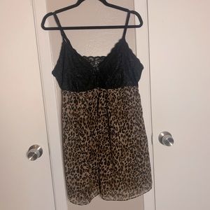 Soma Leopard Print Baby Doll Chamise
